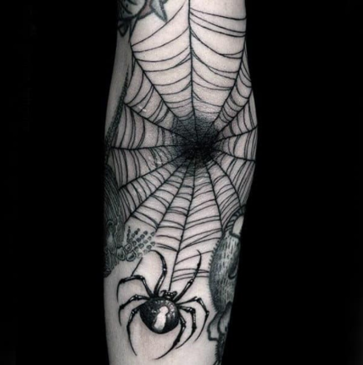 66 Meaningful Spider Web Tattoo Designs - Tidy Tale