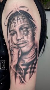 Wired Looking Asap Rocky Tattoo