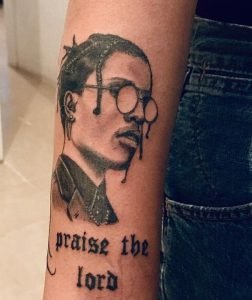 Asap Rocky Praise The Lord Tattoo