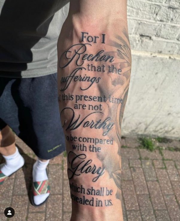 60 Best Arm Writing Tattoos For Boys & Girls Tidy Tale