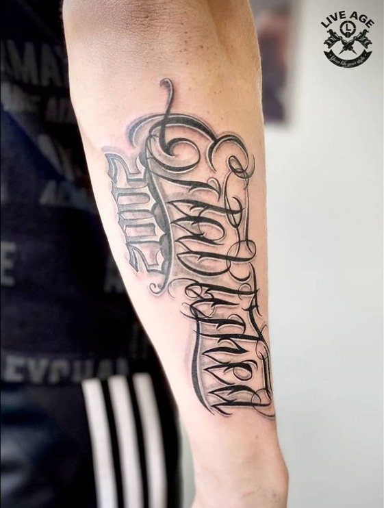 60 Best Arm Writing Tattoos For Boys & Girls Tidy Tale