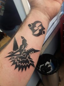 Zinogre Arm Tattoo Display