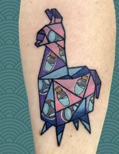 Fortnite Llama tattoo