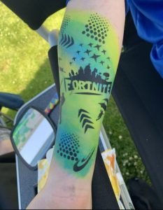 Fortnite arm tattoo