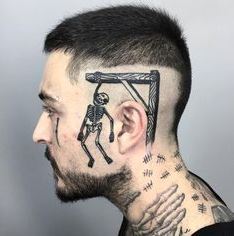 Noose skull tattoo