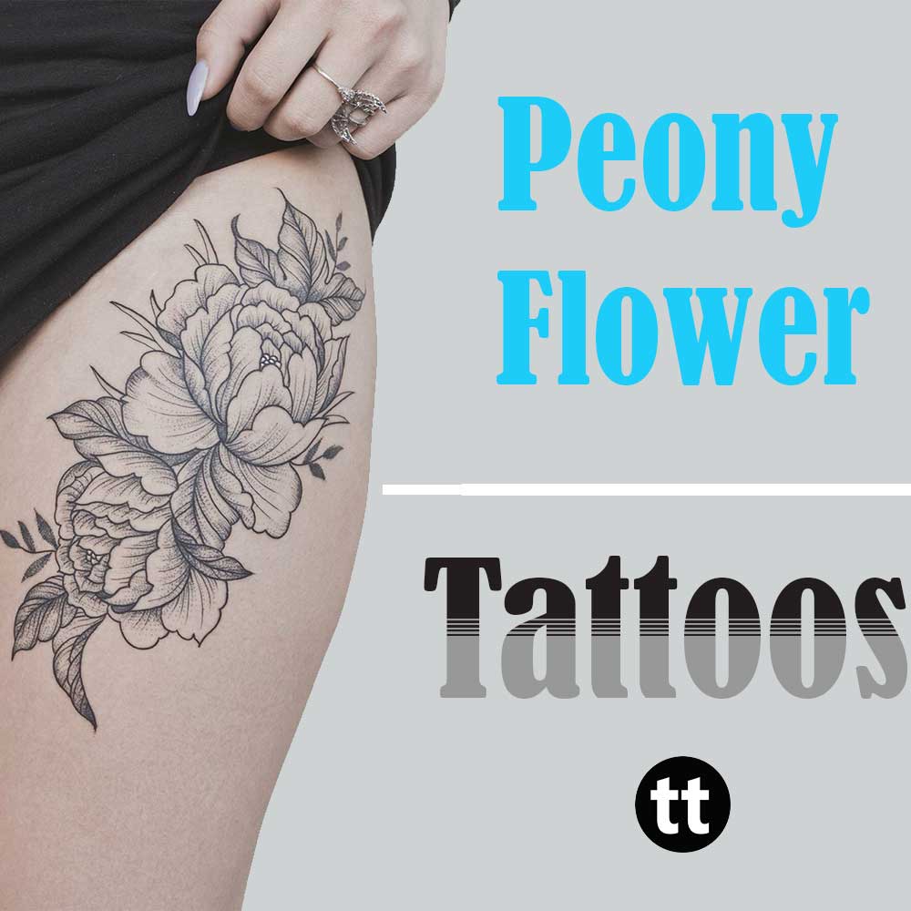 Peony Flower Tattoos Ideas