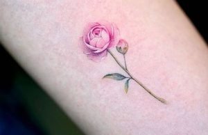Peony Flower Small Tattoo
