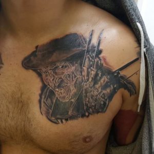 Freddy Krueger Chest Tattoo
