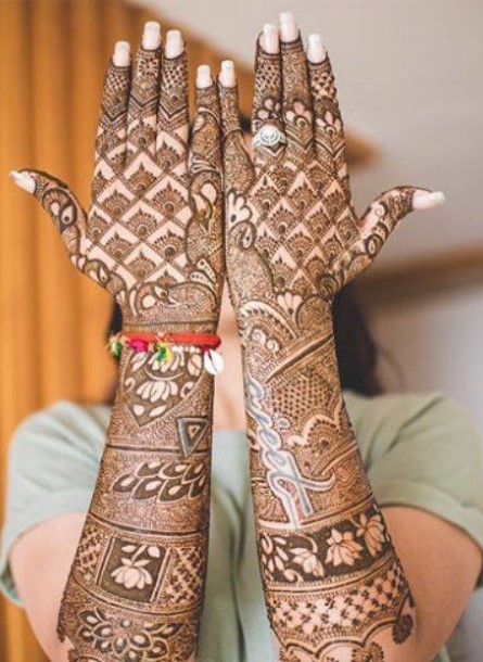 Rajasthani Full Hands Bridal Mehndi Designs