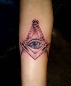 Freemason Arm Tattoo 