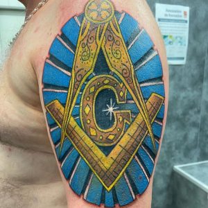 Freemason king Tattoo Design 