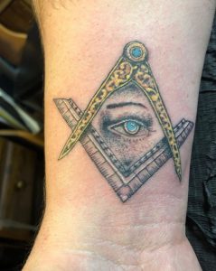 Freemason Nice One Eye Tattoo 