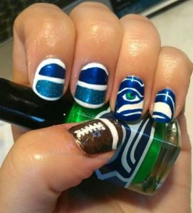 Seattle Seahawks Nails