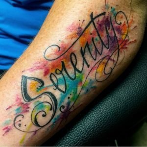 Nice Serenity Tattoo Design 